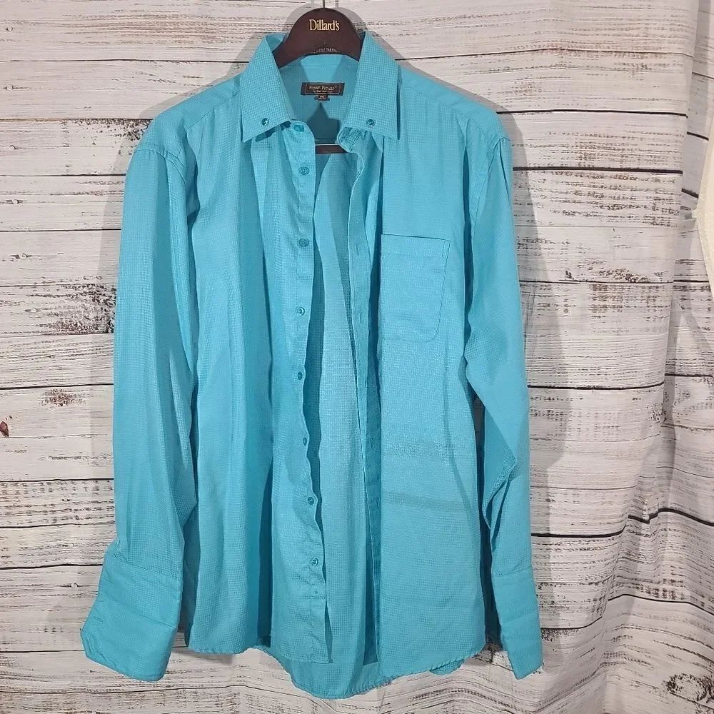 223 - Henri Picard dress shirt - 17.5 36/37- jeweled collar - impressive shirt